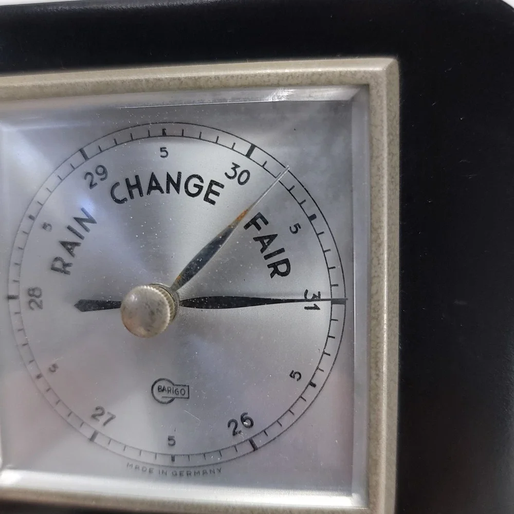 Barigo Rain Change Fair‎ Atmospheric Pressure Barometer Manual Calendar Desk MCM